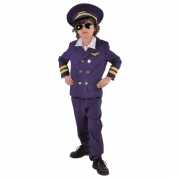 Donkerblauw piloten outfit voor kids