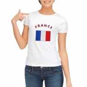 T shirt met vlag Franse print voor dames