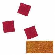 Oranje glitter mozaiek steentjes 205 st