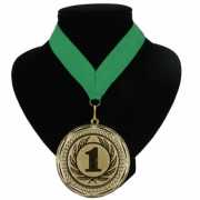 Landen lint nr. 1 medaille groen