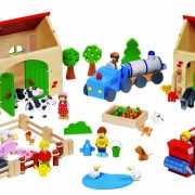Kinderspeelgoed houten boerderij