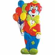 PVC clown met ballonnen 1 meter