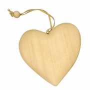 Hangdecoratie houten hobby hart
