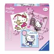 Speelgoed puzzel Hello Kitty 3 in 1