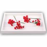 Decoratie rozen rood 12 cm
