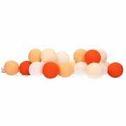 Cotton Balls oranje lichtsnoer 5.28 meter