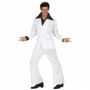 Witte disco outfit voor heren