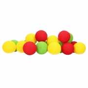 Cotton Balls lichtsnoer rood, geel, groen