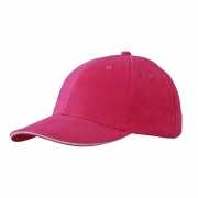 Hard roze baseball cap voor volwassenen