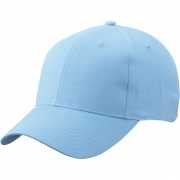 6 paneels baseball cap licht blauw