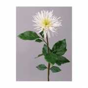 Witte Chrysant nep bloem 71 cm