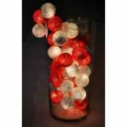 Cotton Balls lichtsnoer kerst kleuren 5.28 meter