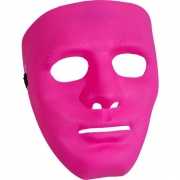 Fel roze gezichtsmaskers