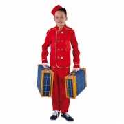 Rood hotelbediende pak voor kinderen