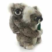 Pluche koala knuffel met baby 28 cm