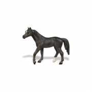 Plastic zwart paard speelfiguur