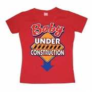 Rood Baby Under Construction girly t shirt