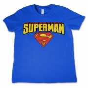 Blauw kinder t shirt Superman