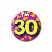 Verjaardags button I am 30
