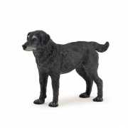 Plastic zwarte hond 10 cm