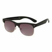Trendy Clubmaster zonnebril zwart