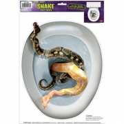 Halloween toiletbril sticker slangen