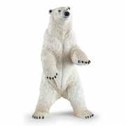 Plastic staande ijsbeer 7 cm