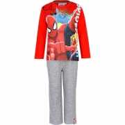 Pyjama Spiderman rood grijs