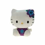 Pluche Hello Kitty knuffel paars 35 cm