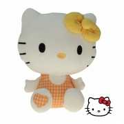 Pluche Hello Kitty knuffel geel 25 cm