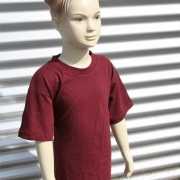Kinder t shirt bordeaux rood