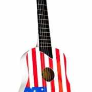 Kinder gitaar met Amerikaanse vlag