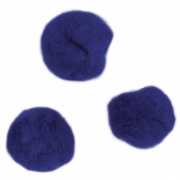 Knutsel pompons 15 mm donkerblauw