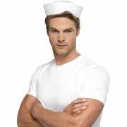 Marine hoedjes in het wit