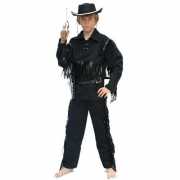 Cowboy kostuum voor kinderen zwart