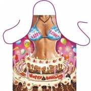 Funny BBQ schorten Happy Birthday Woman