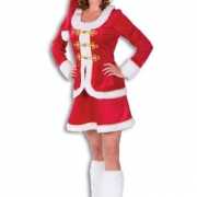 Kerst outfit voor dames rood fluweel