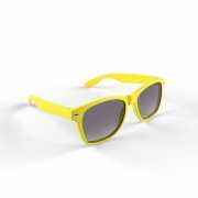Trendy geel montuur zonnebril