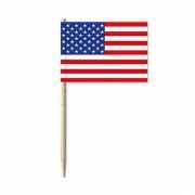 USA vlaggen prikkertjes 50x