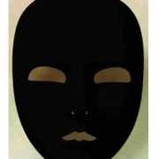 Zwart plastic masker