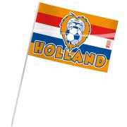 Holland supporters zwaaivlaggetjes