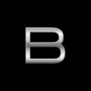 Autostickers letter B chrome kleur