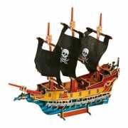 Houten puzzel 3D piraten schip