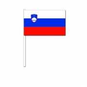 Slovenie  zwaai vlaggetjes 12 x 24 cm