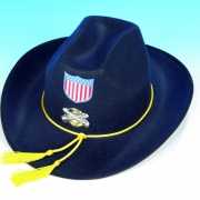 Blauwe Western hoeden