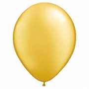 Helium ballonnen goud metallic 50 stuks