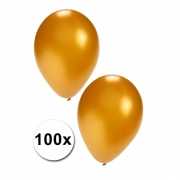 100 gouden carnavals ballonnen