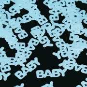 Geboorte jongen confetti babyblauw