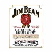 Emaille plaat Jim Beam reclame