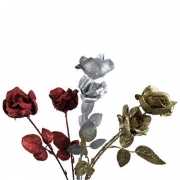 Set van 2 glitter rozen